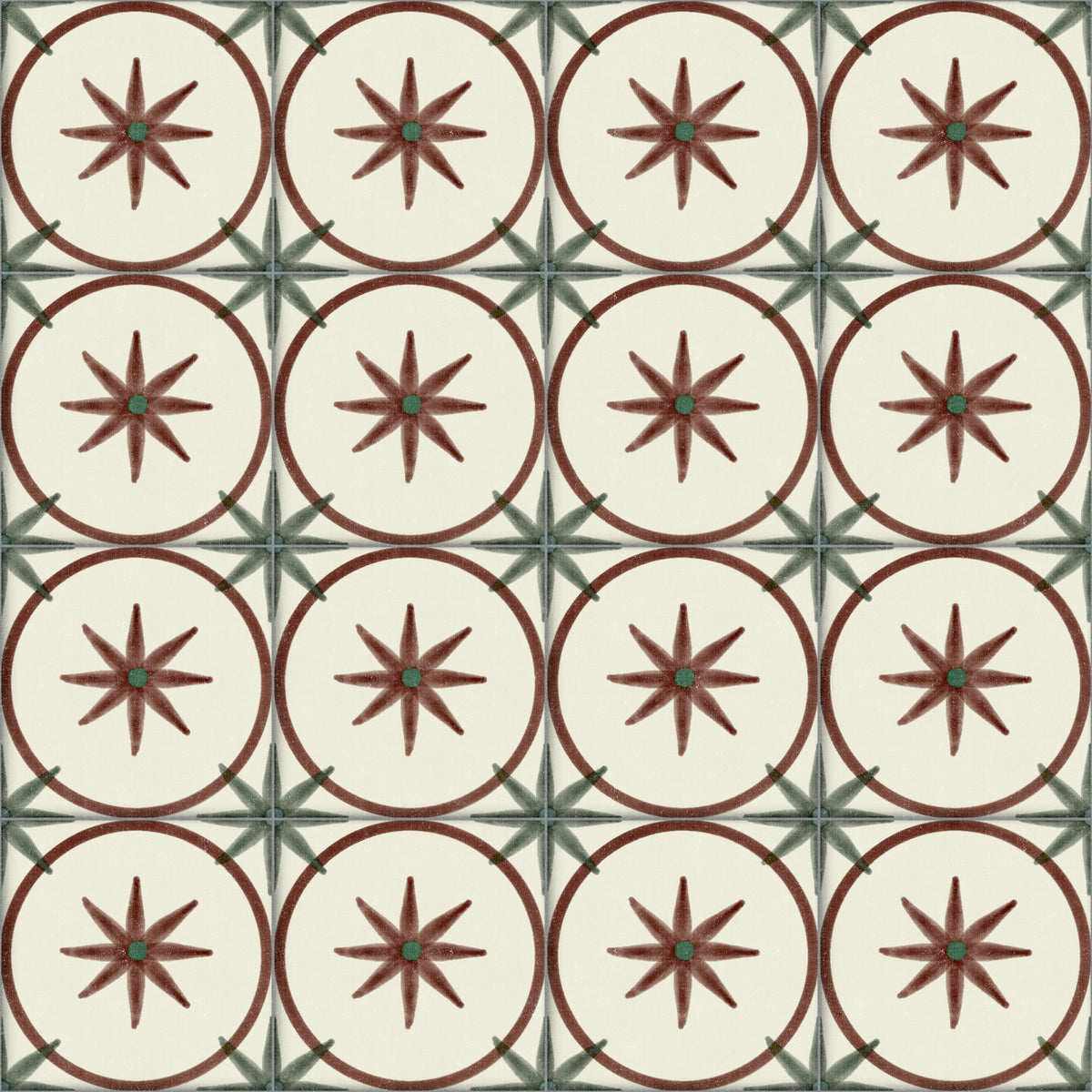 Farmhouse Timeless Backsplash Clay Wallpaper⁠ in your room — zoomed
