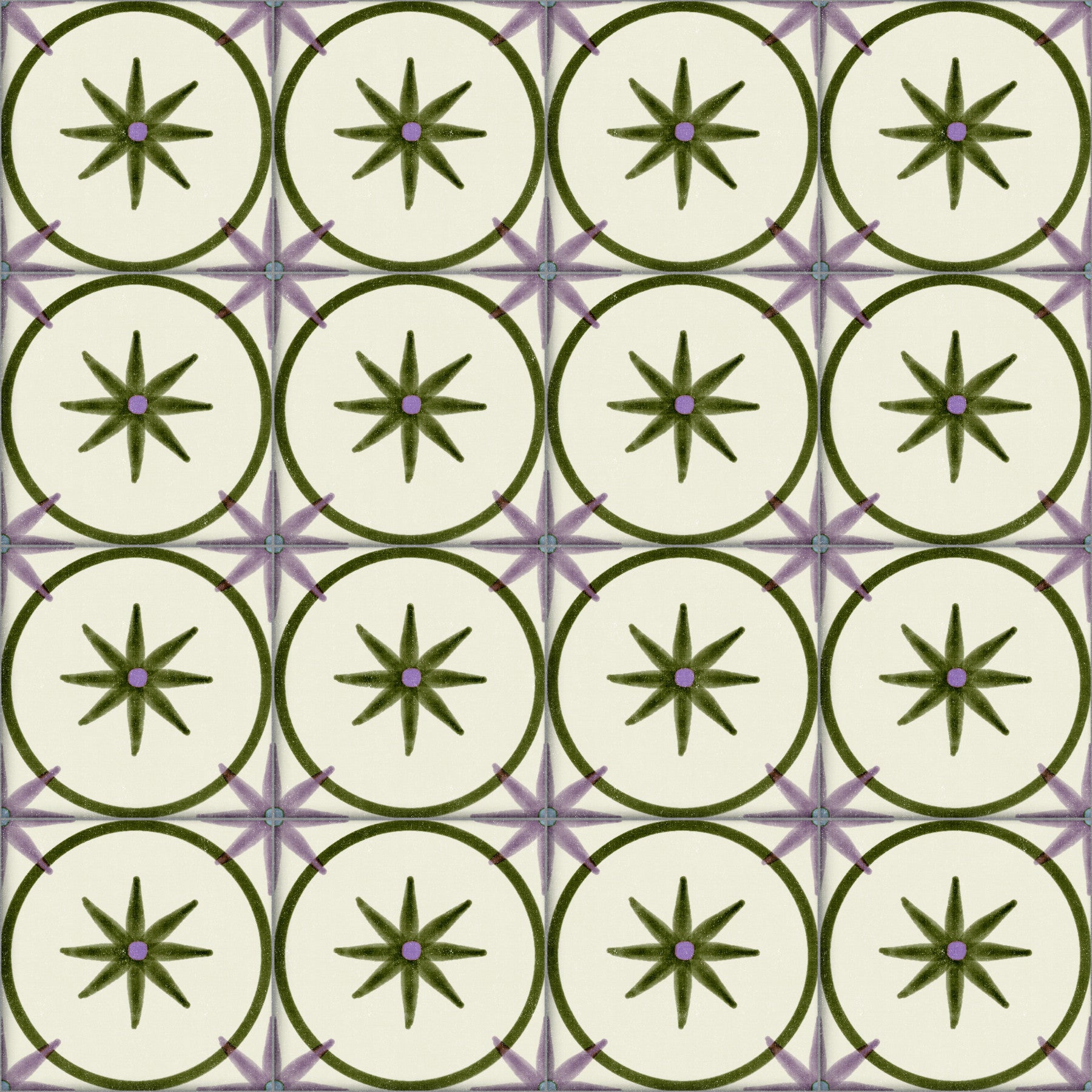 Farmhouse Timeless Backsplash Olive Wallpaper⁠