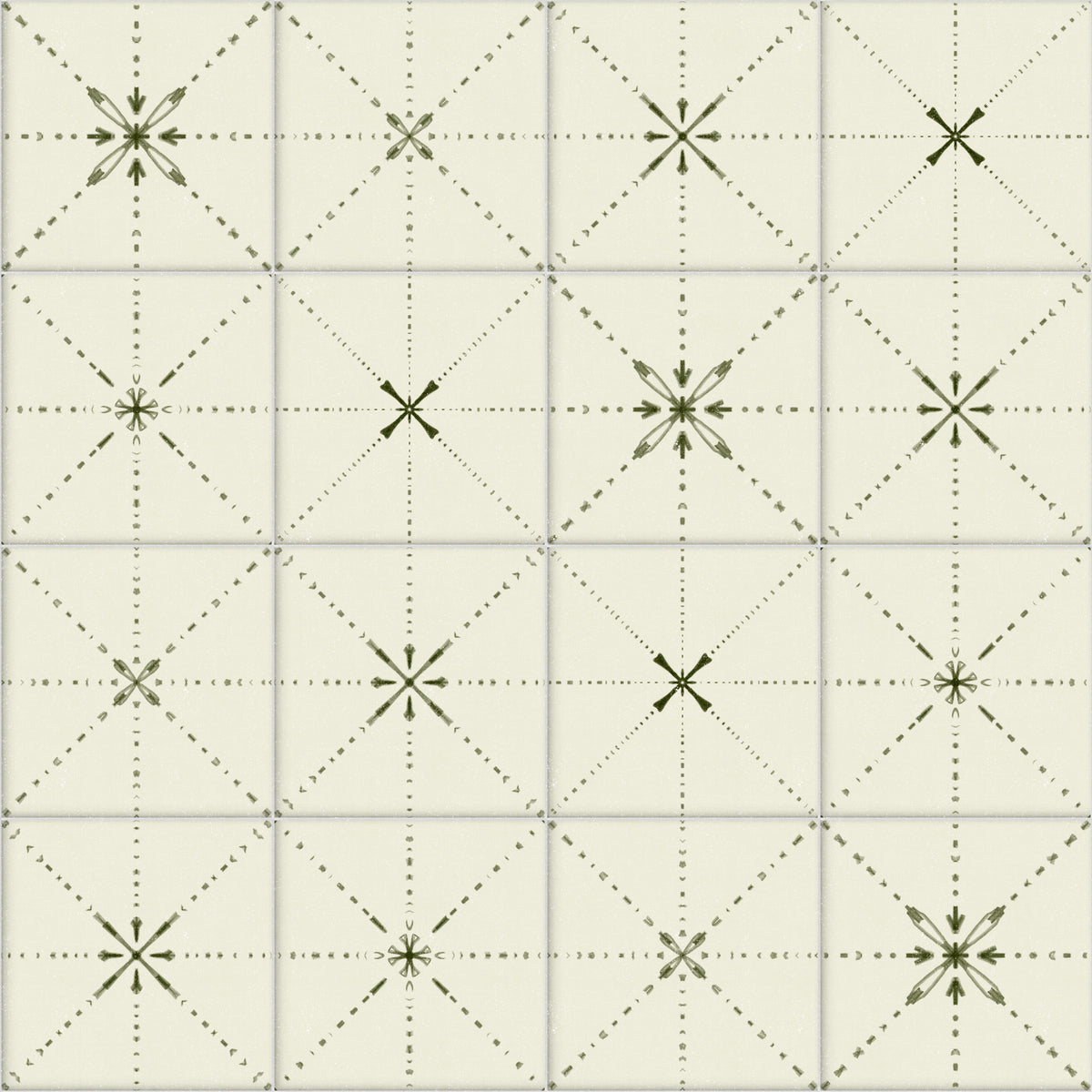Farmhouse Delicate Backsplash Olive Wallpaper⁠