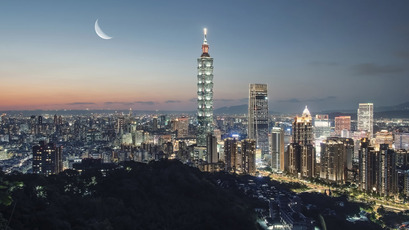 Taipei Nights Wall Mural
