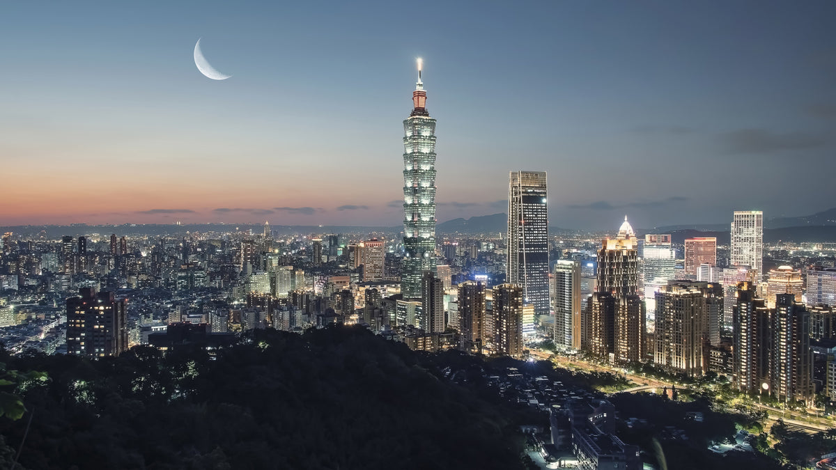 Taipei Nights Wall Mural in your room — zoomed