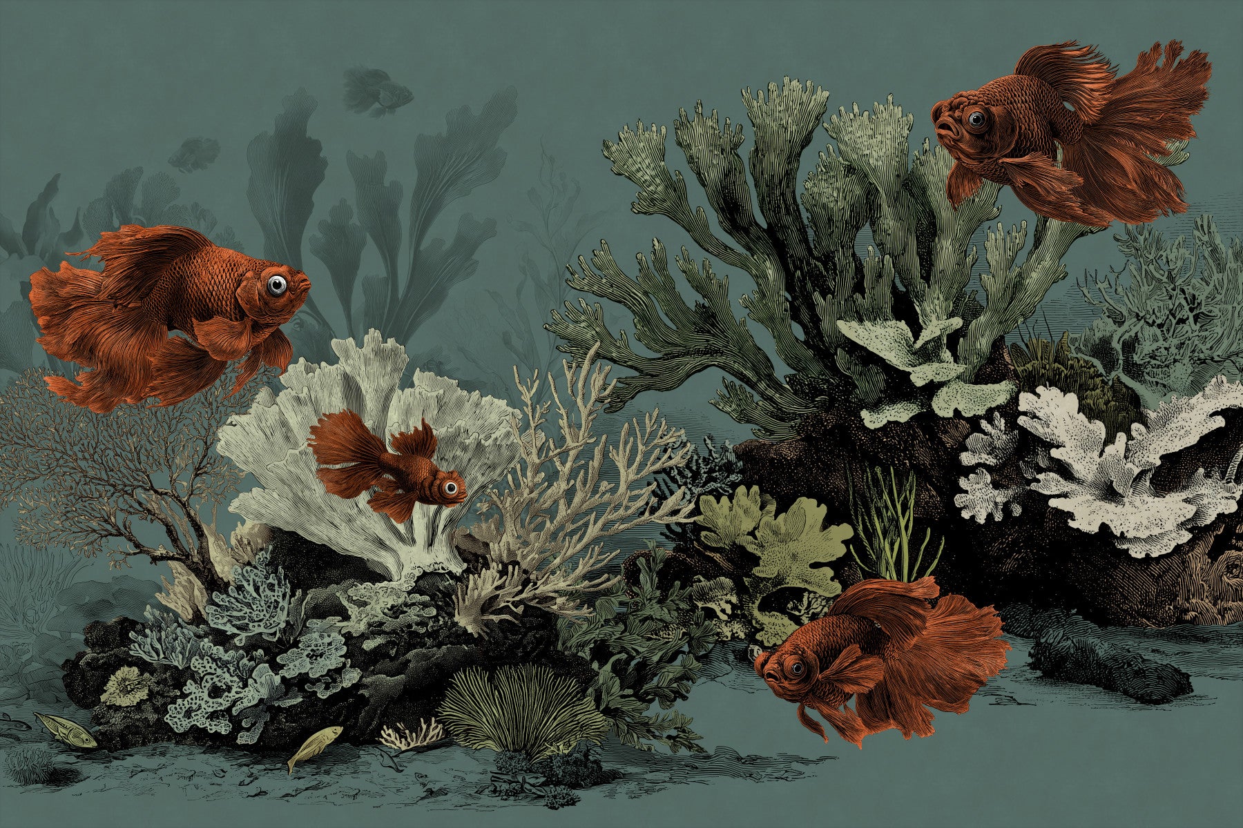 The Aquarium - Petrol Wall Mural