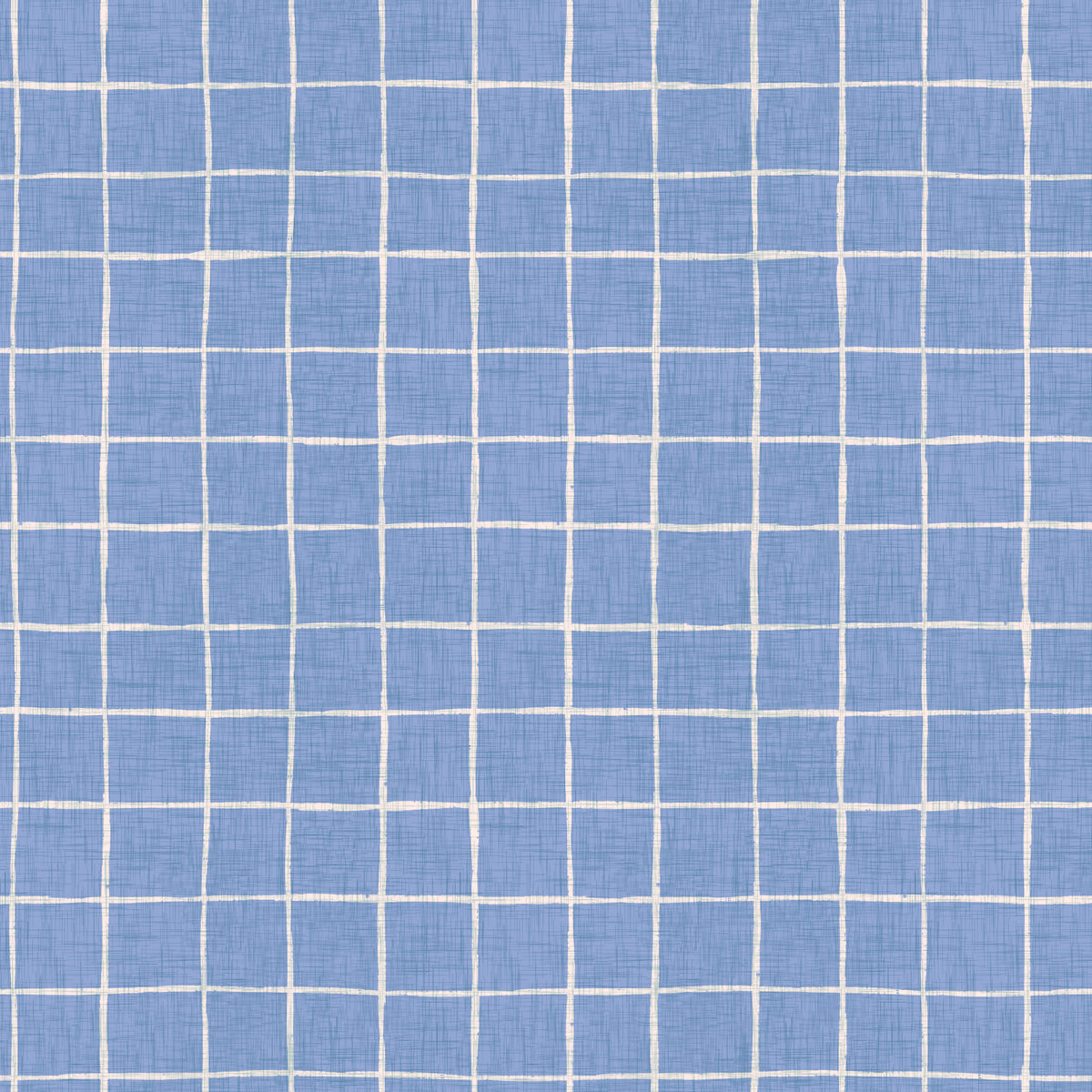 Blue Linen Check Wallpaper⁠ in your room