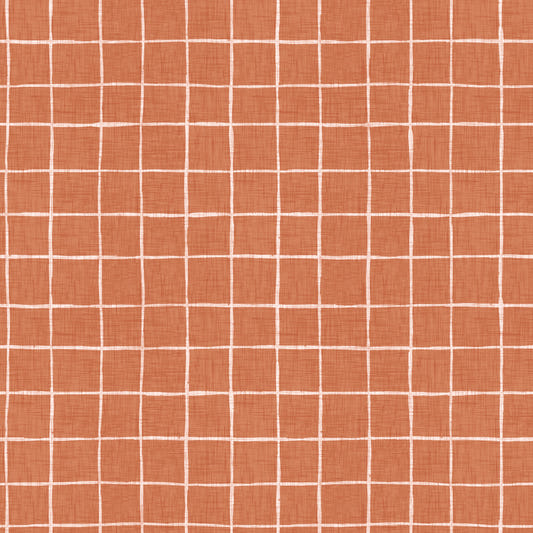 Terracotta Grid Wallpaper⁠