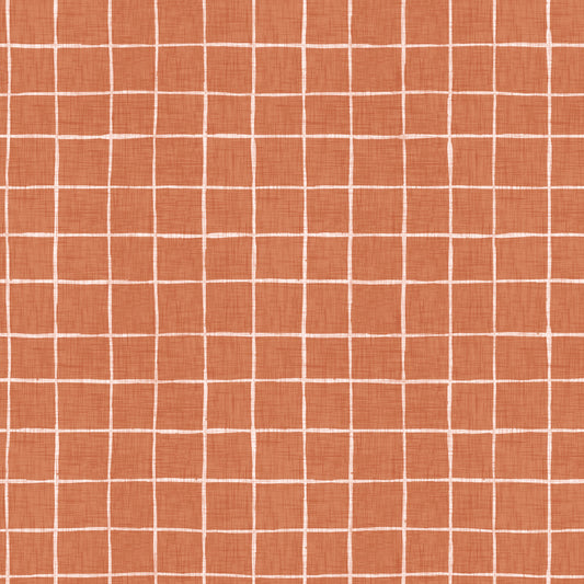 Terracotta Grid Wallpaper⁠