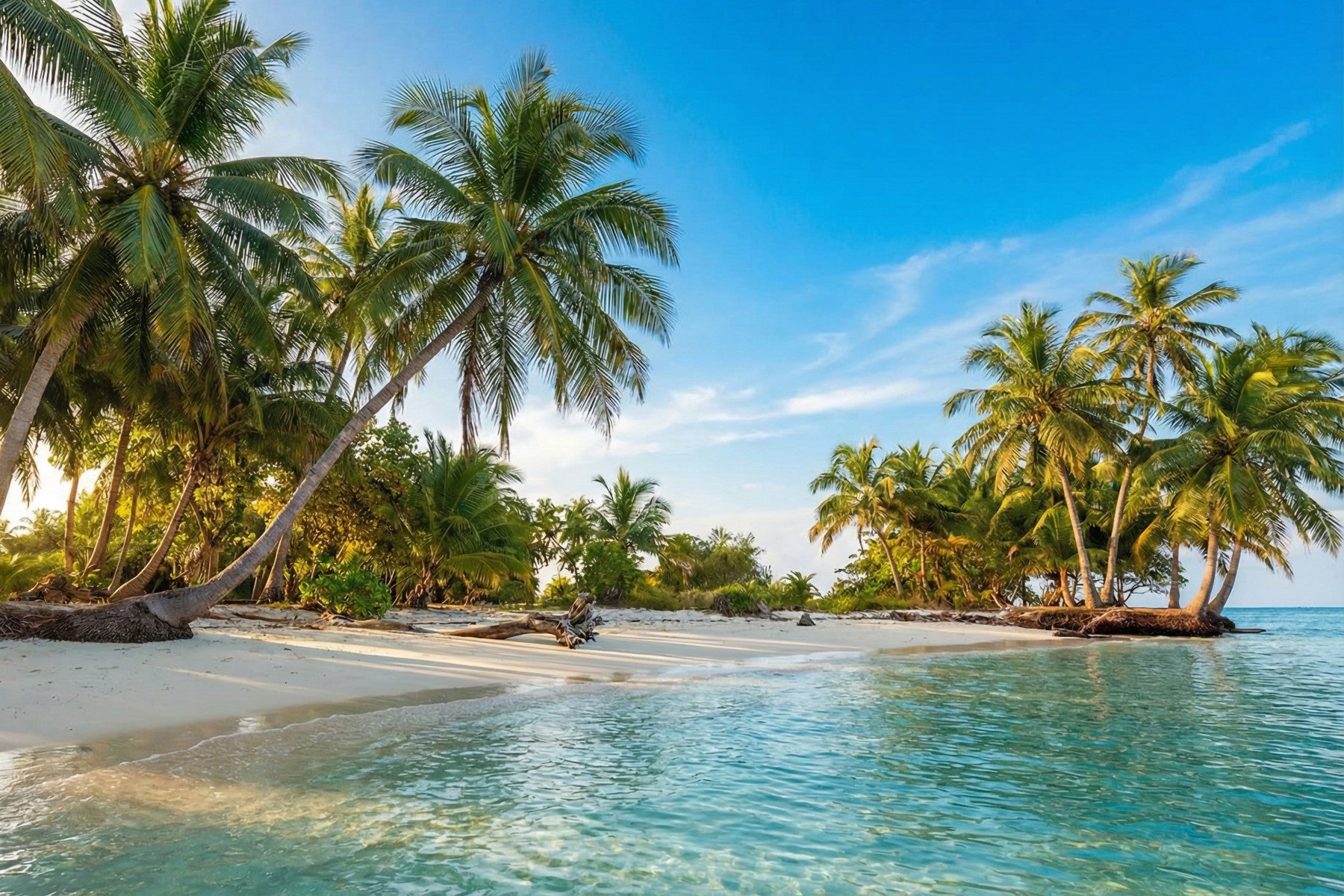 Island Serenity Wall Mural in your room — zoomed