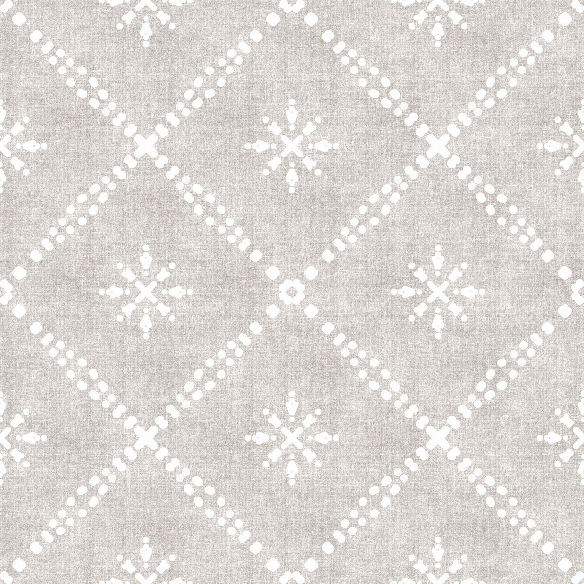 Boho Dotted Lattice Grunge Neutral Wallpaper⁠ in your room