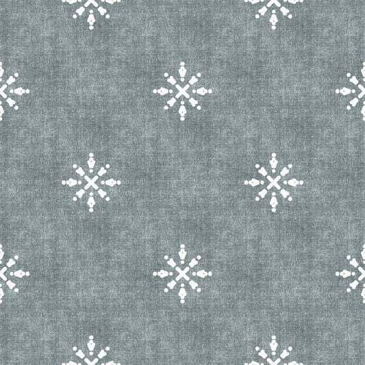 Boho Minimal Ornament Grunge Calming Blue Wallpaper⁠