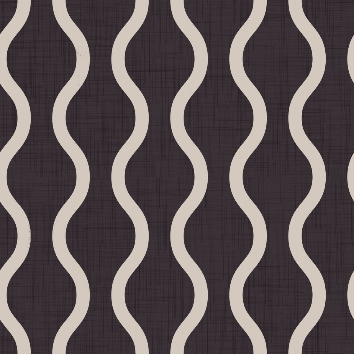Cozy Scandi Folk Charcoal Warm Linen - Craft Stripe Wallpaper⁠ in your room