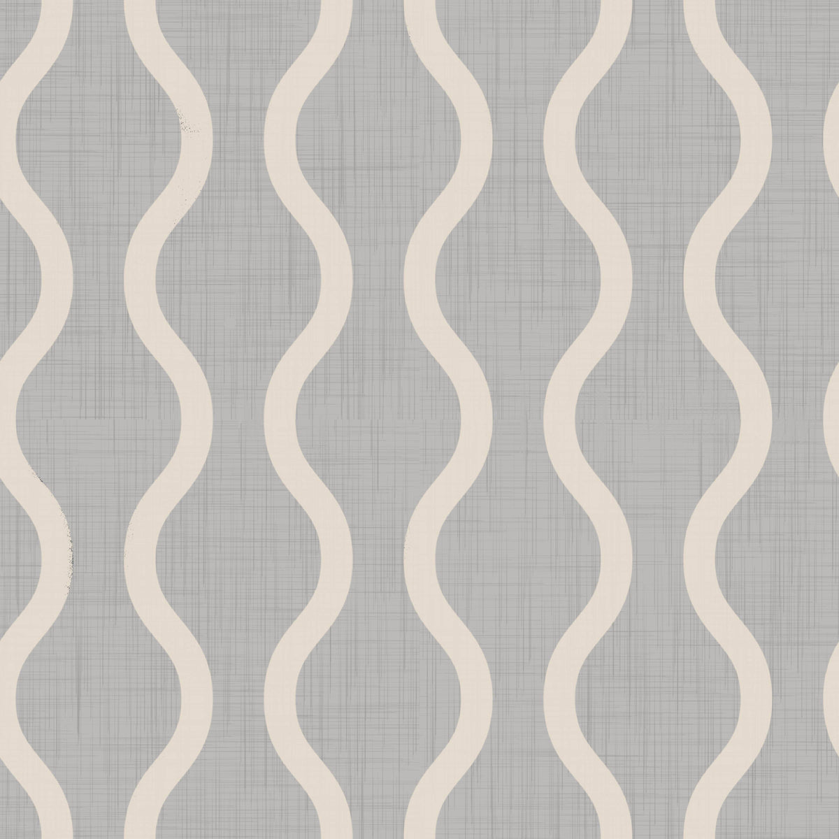 Cozy Scandi Folk Wavy Stripe Warm Linen - Craft Stripe Wallpaper⁠ in your room