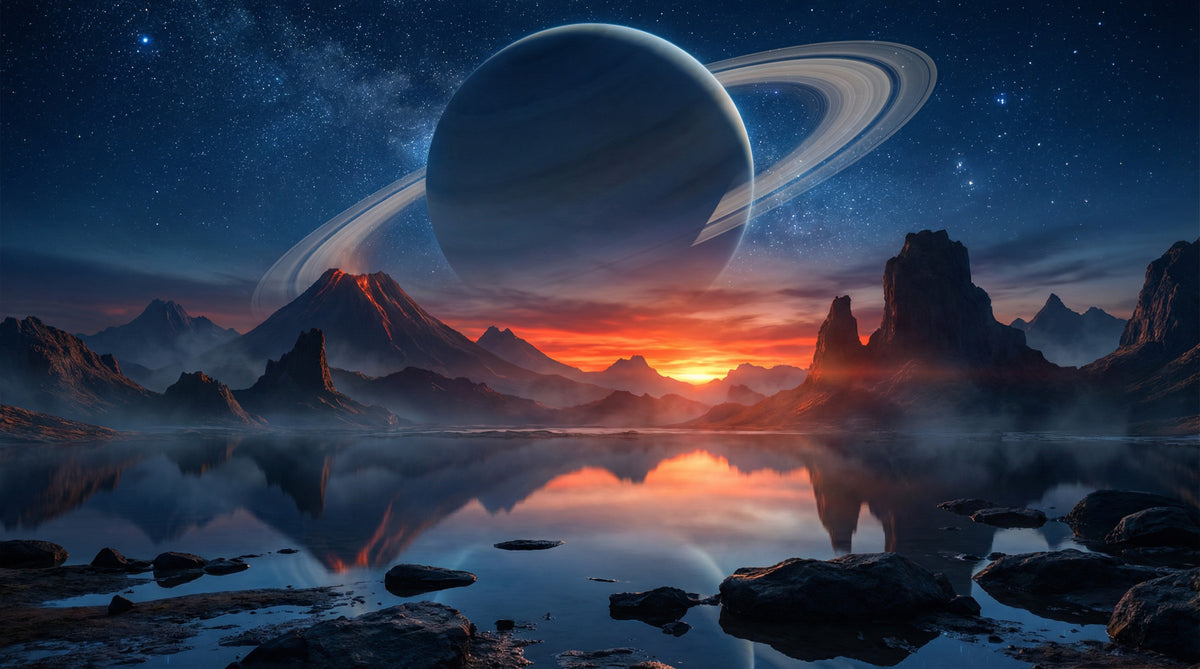 Cosmic Reflection Wall Mural in your room