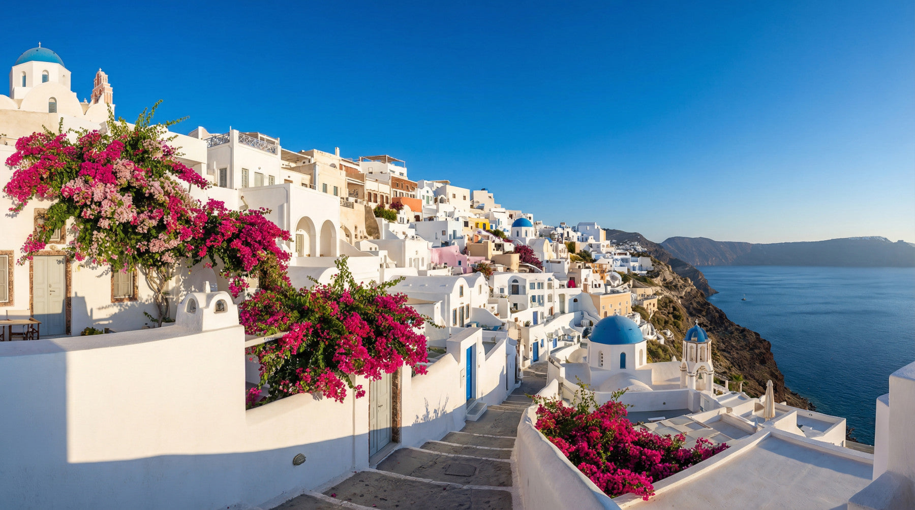 Santorini Dreamscape Wall Mural