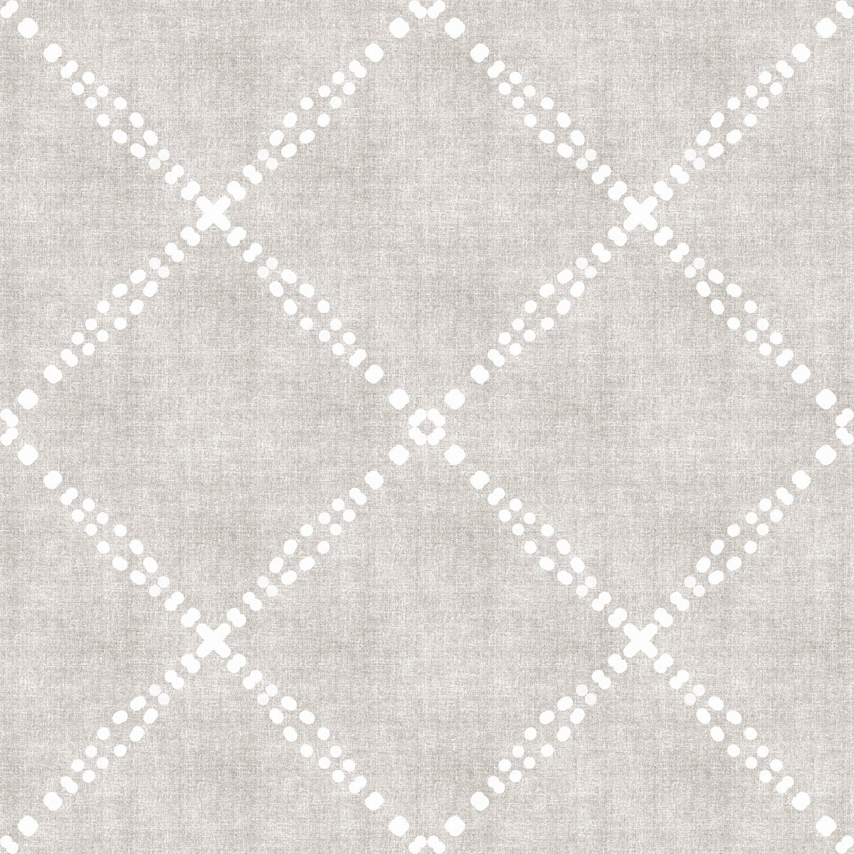 Boho Dotted Trellis Grunge Neutral Wallpaper⁠ in your room
