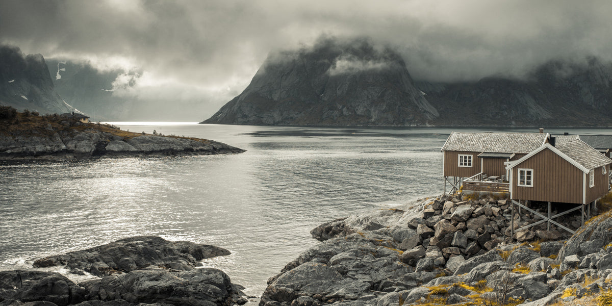 Nordic Coastal Retreat Wall Mural in your room — zoomed