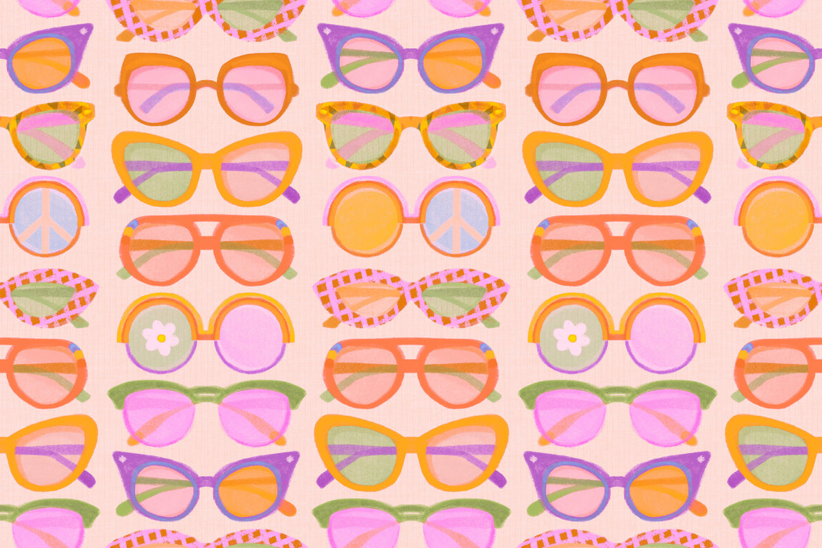 Shades of Cool • Mid-Mod Summer Wall Mural in your room