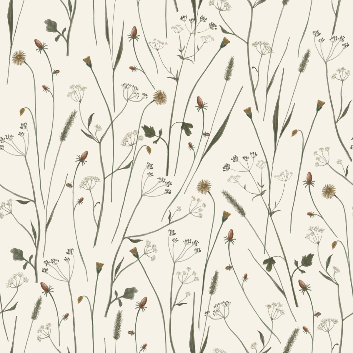 Homeland Floral Muted Wallpaper⁠ in your room