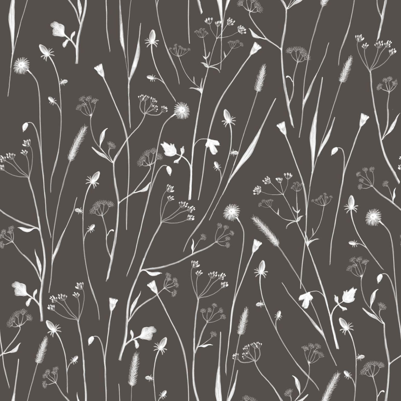 Homeland Floral Silhouette Wallpaper⁠