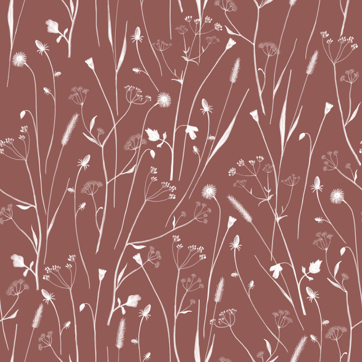 Homeland Floral Terracotta Wallpaper⁠ in your room
