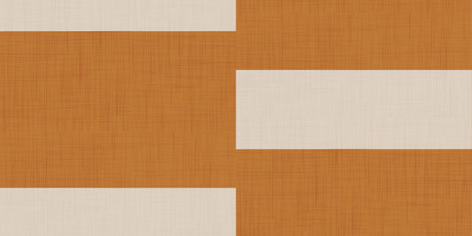 Minimal Stripe Block Terracotta Cream  Wallpaper⁠