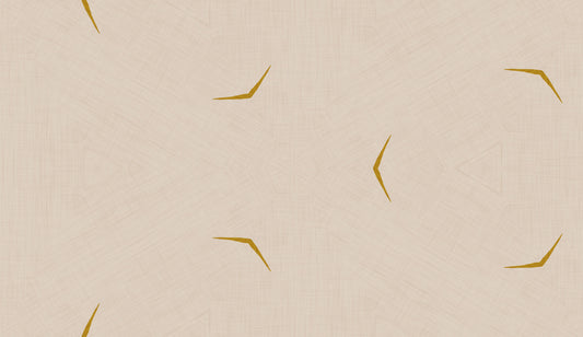 Modern Minimal Broken Lines Mustard Cream Wallpaper⁠