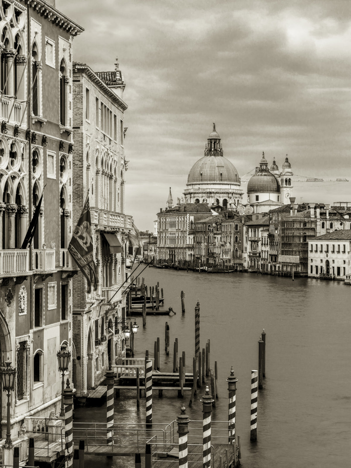 Vintage Venice View Wall Mural in your room — zoomed
