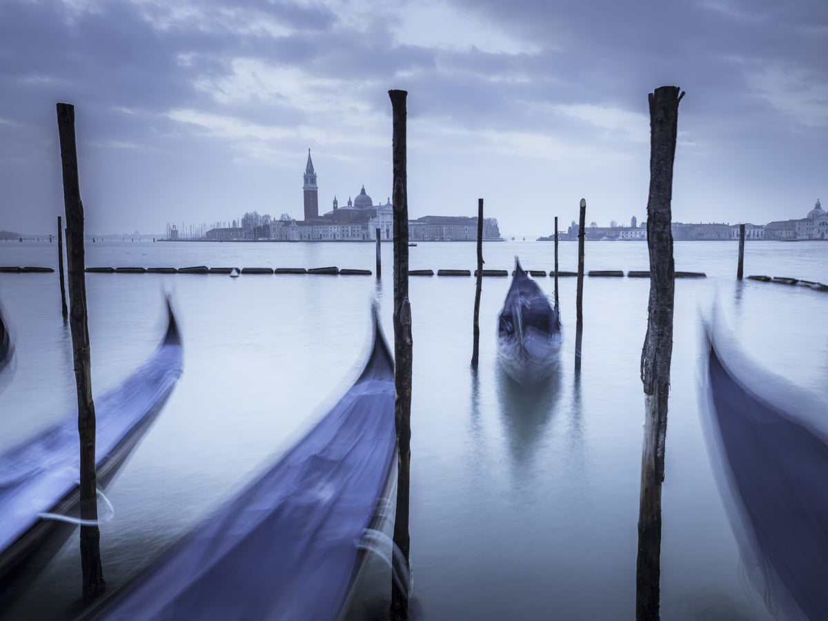 Gondolas in Lagoon Wall Mural in your room