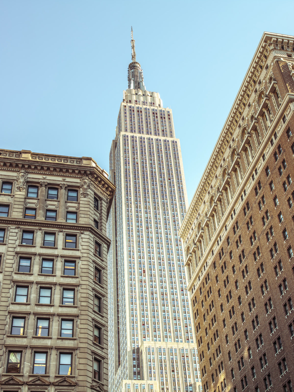Empire State Rise Wall Mural in your room — zoomed