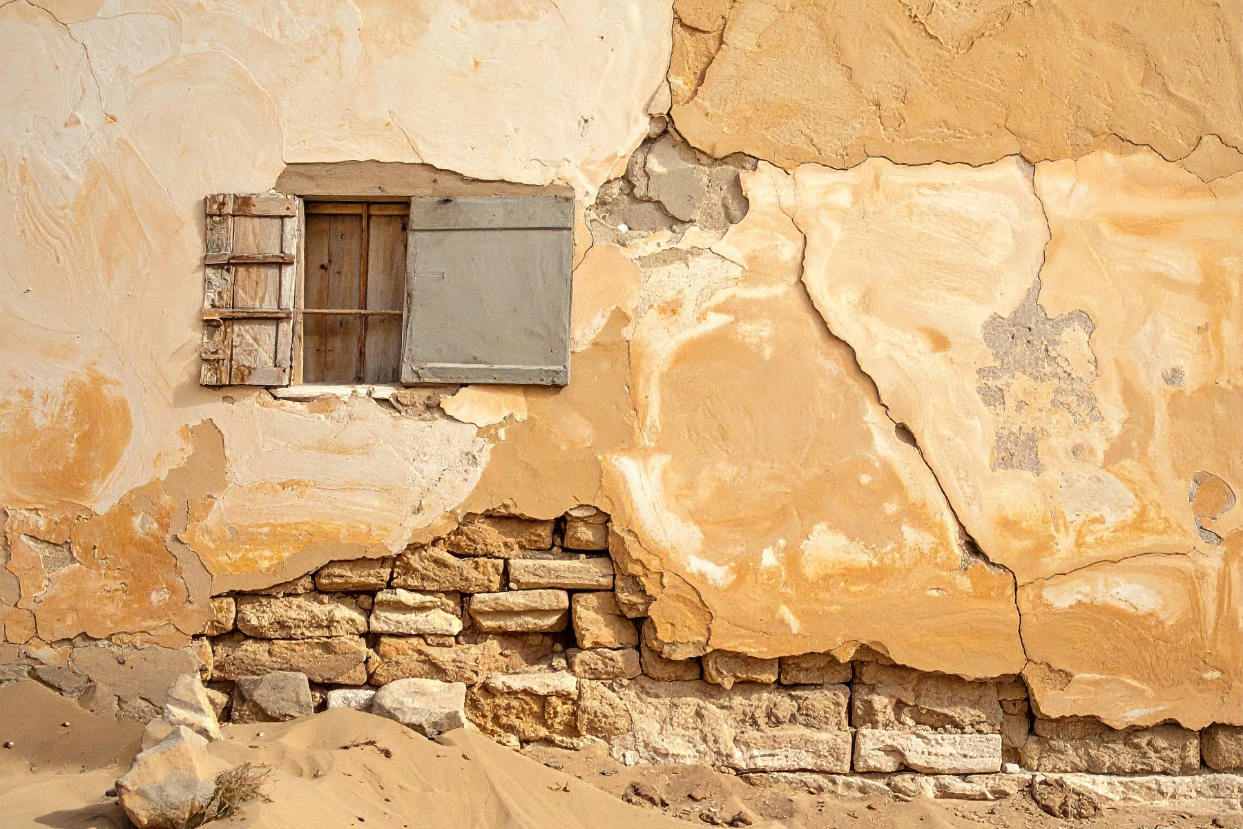 Time-Worn Texture Wall Mural in your room — zoomed