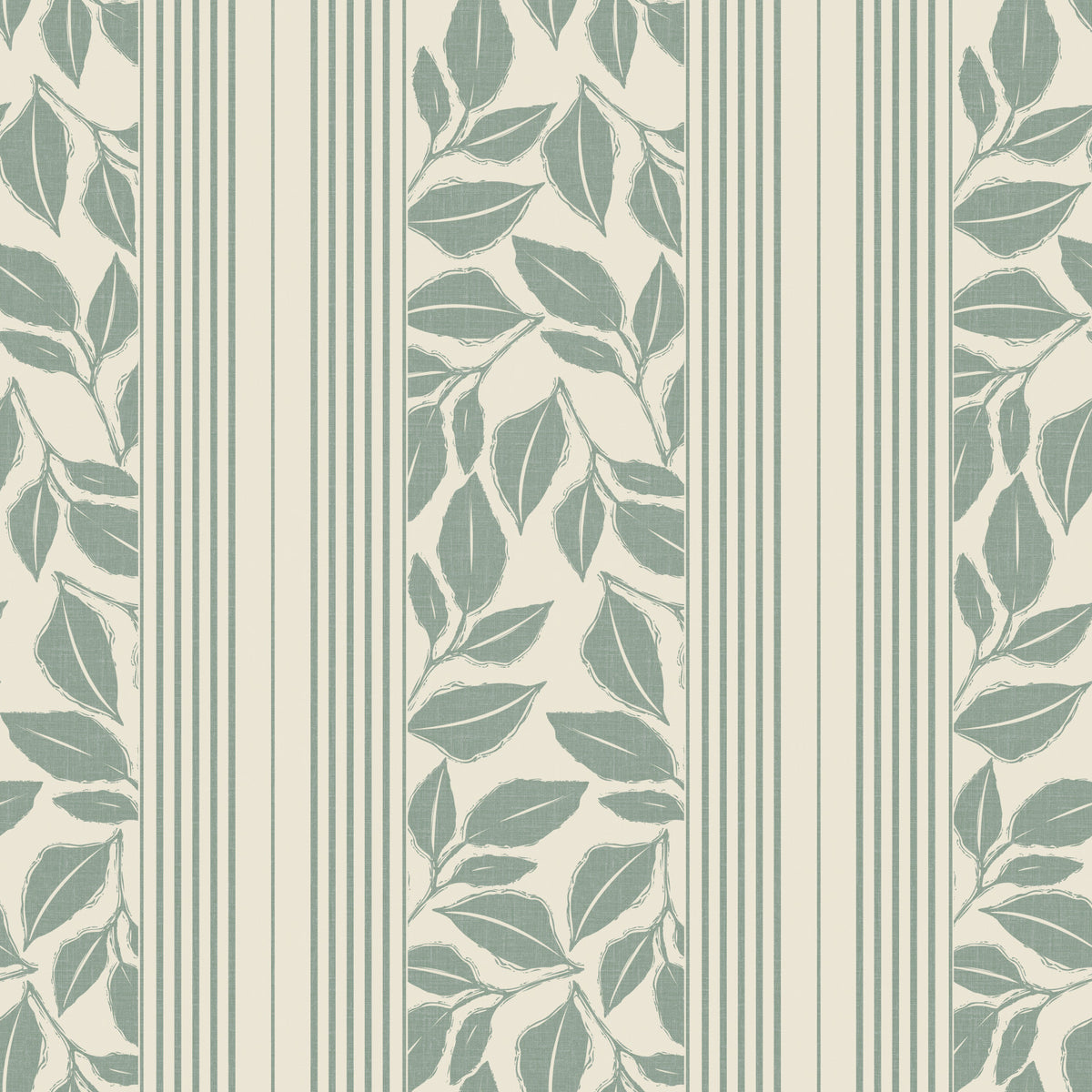 Vintage Trailing Foliage Sage Green Wallpaper⁠ in your room