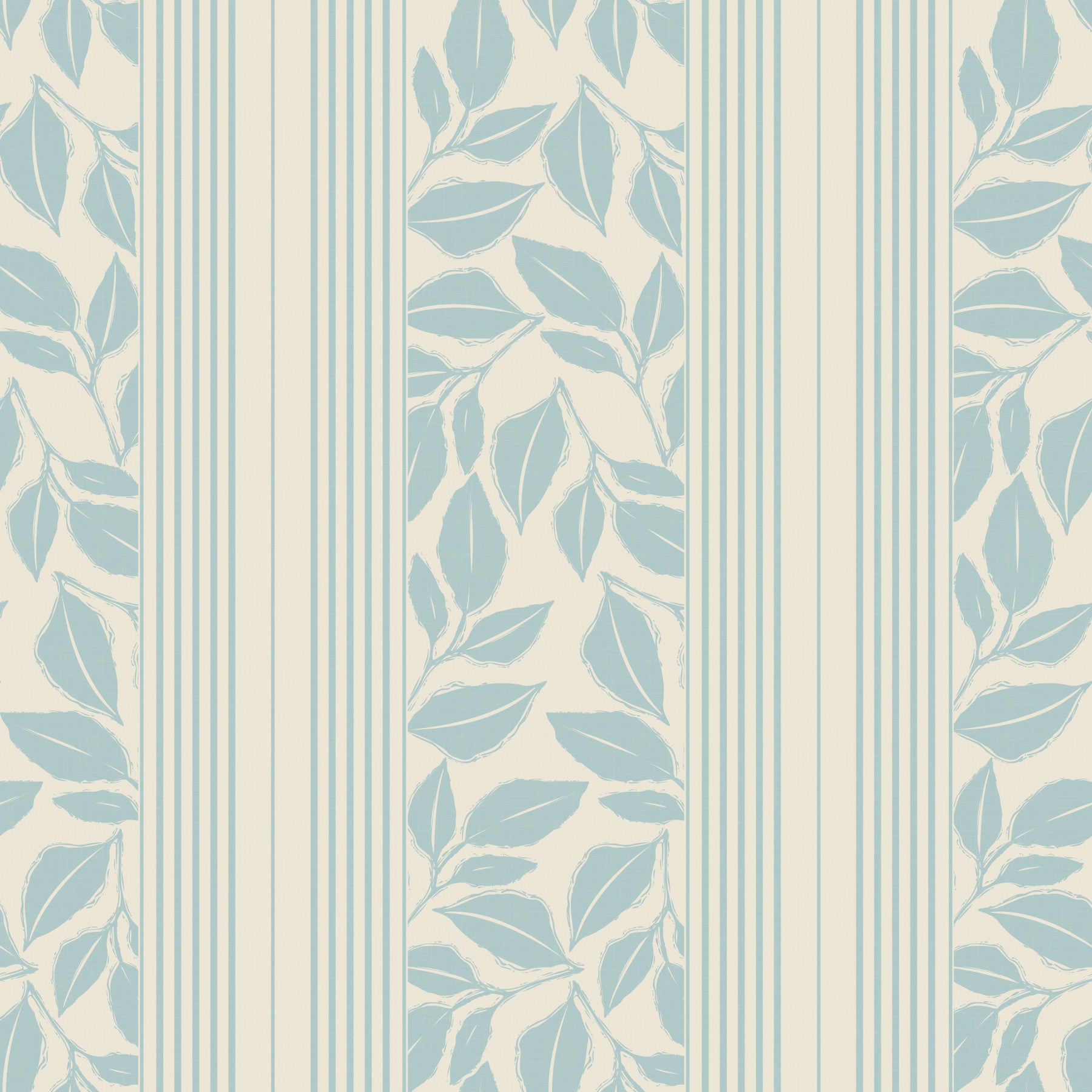 Vintage Trailing Foliage Powder Blue Wallpaper⁠