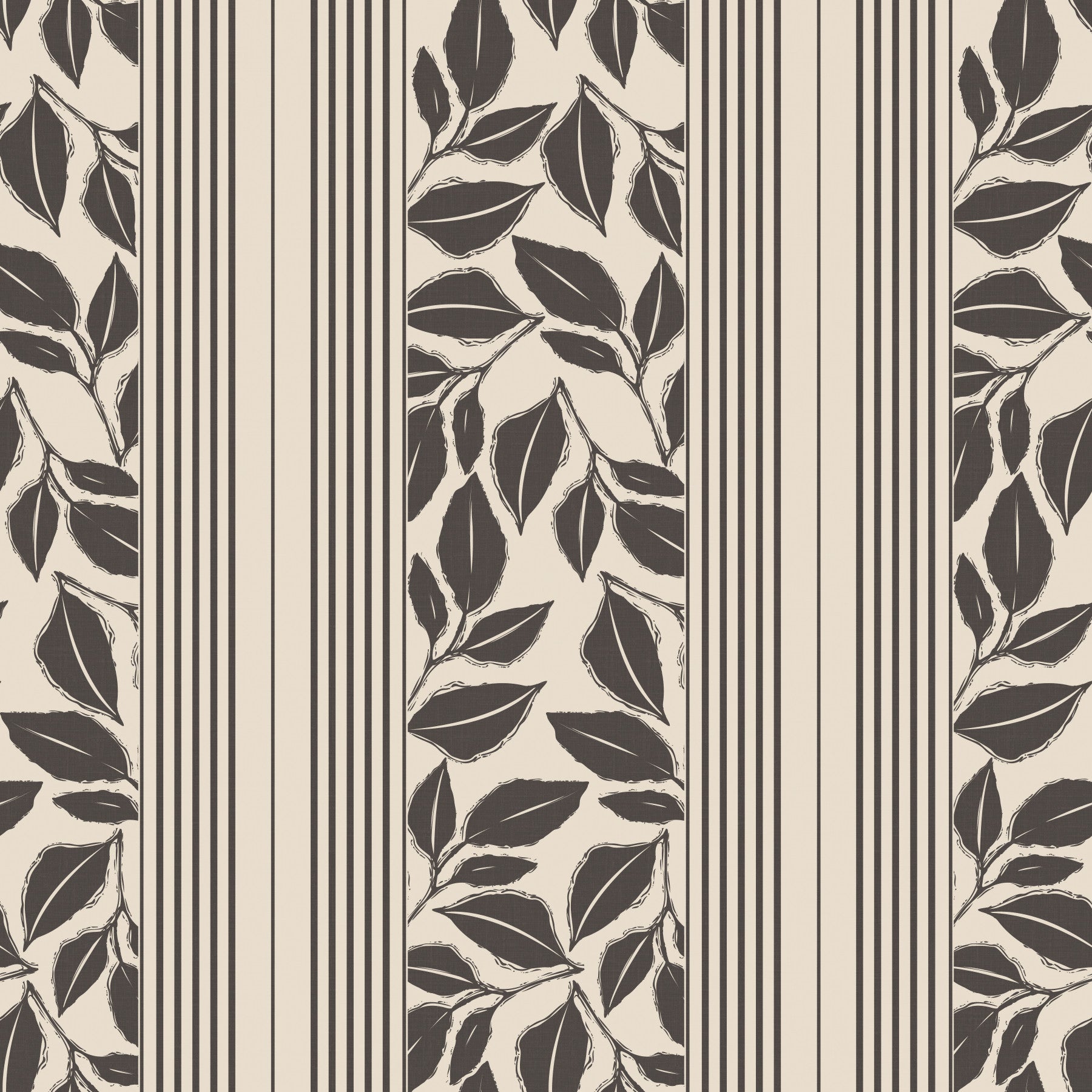 Vintage Trailing Foliage Cream Wallpaper⁠