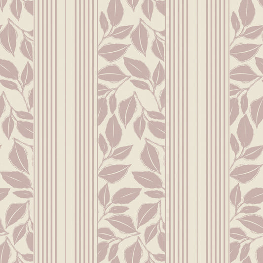 Vintage Trailing Foliage Mauve Wallpaper⁠