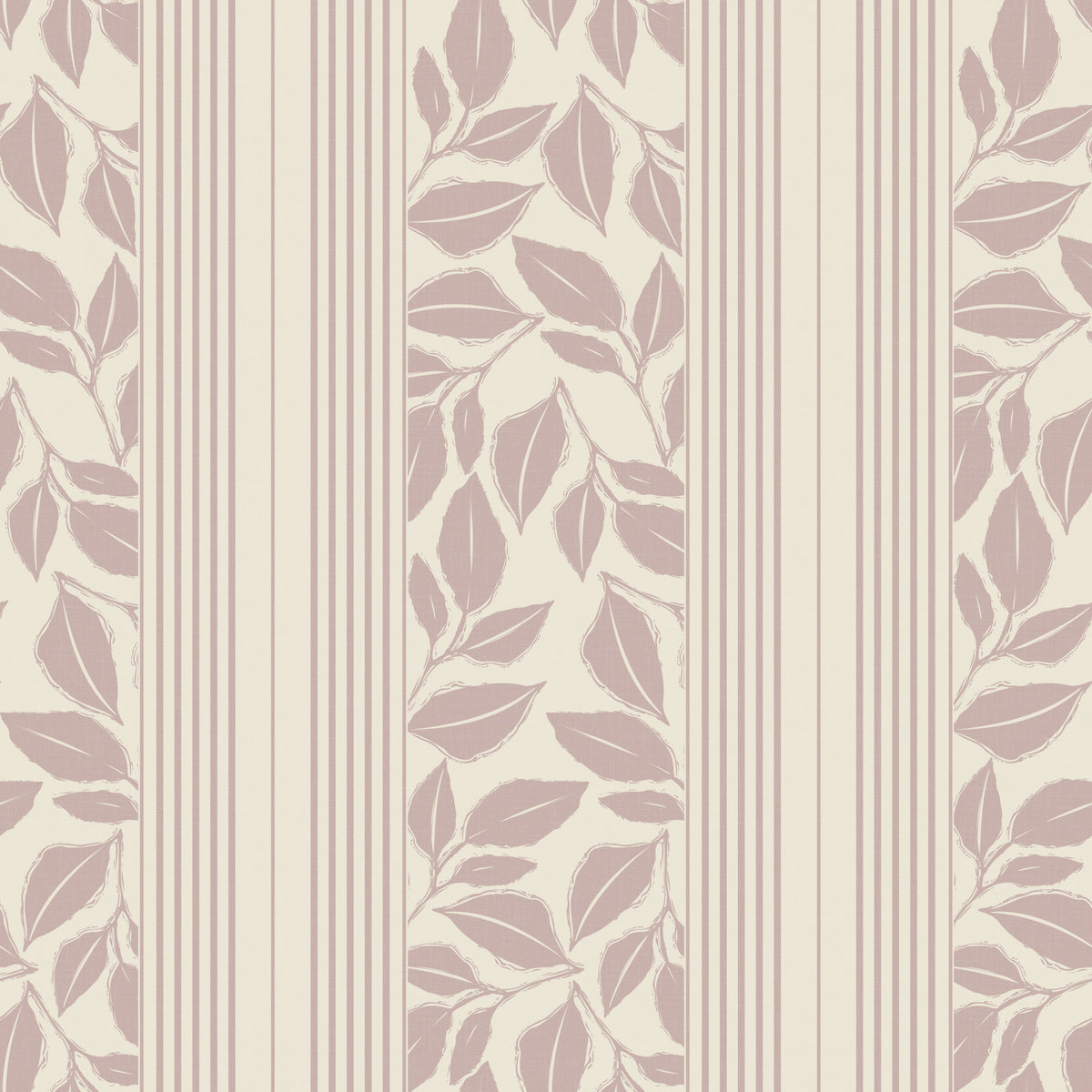 Vintage Trailing Foliage Mauve Wallpaper⁠