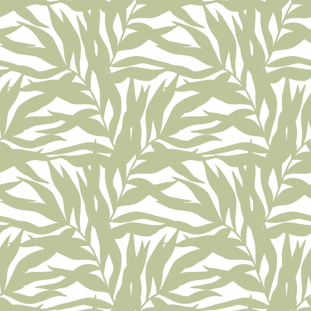 Serene Sage Canopy Leaves Wallpaper⁠ in your room — zoomed