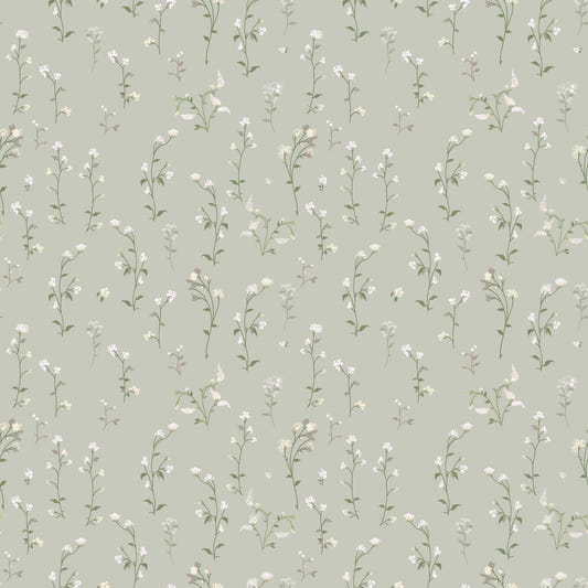 Wildflower Whisper pastel White mini flowers  Wallpaper⁠