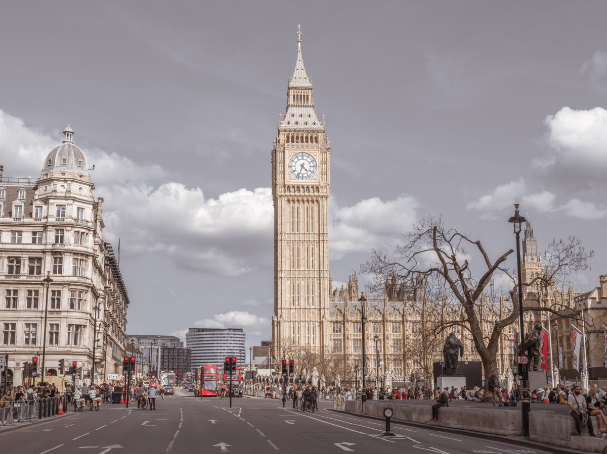 Big Ben Standing Tall Wall Mural in your room — zoomed