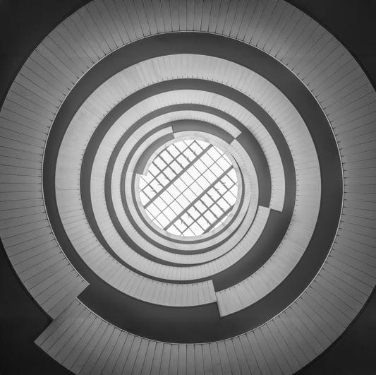 Spiral Ascent Wall Mural