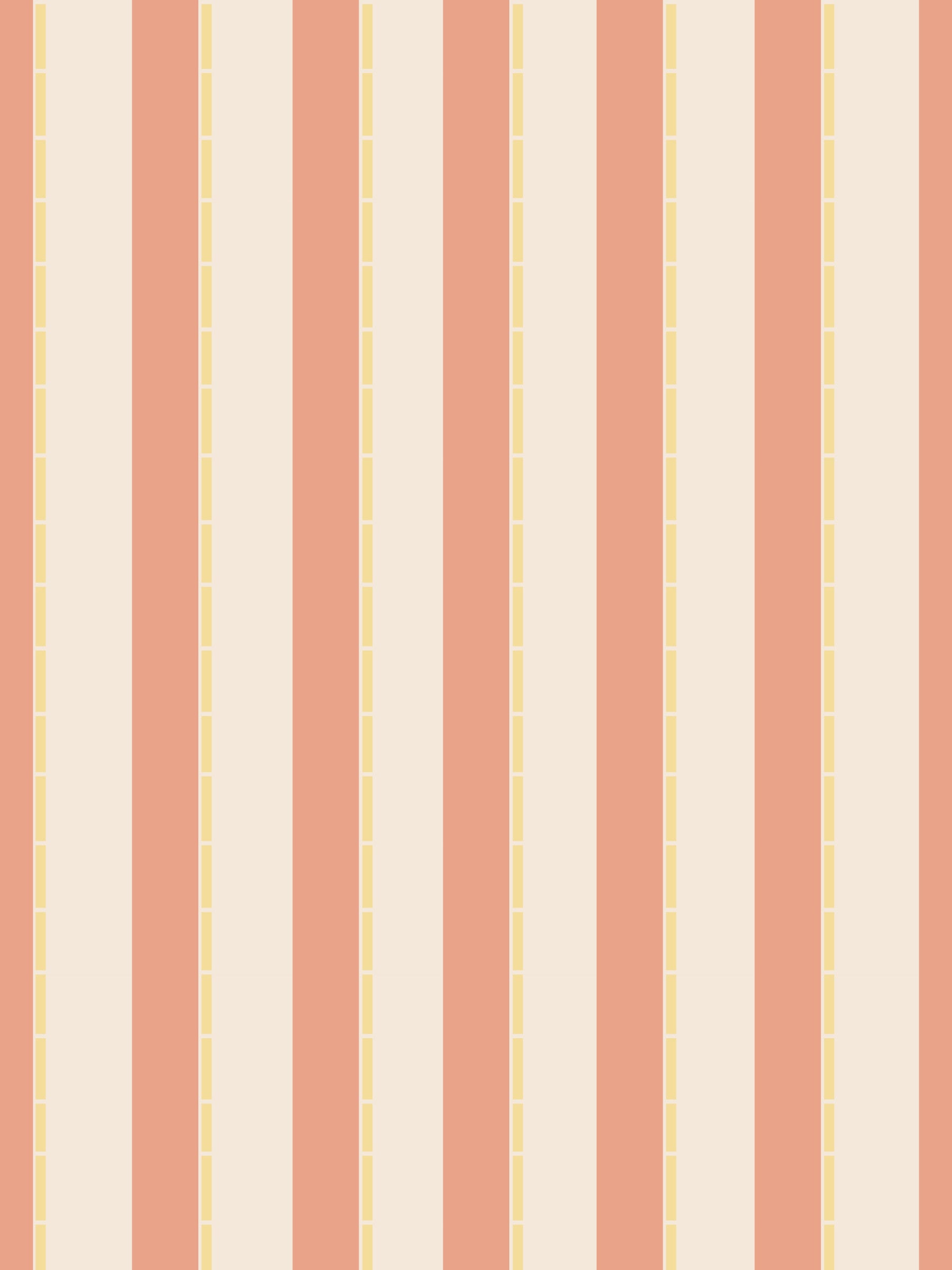 Peach & Cream Stripes Wallpaper⁠