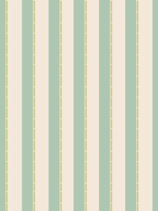 Mint Vertical Stripes Wallpaper⁠