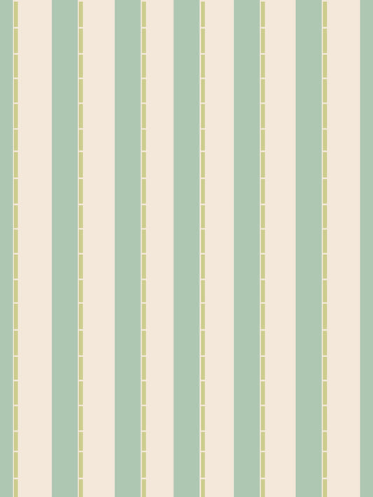 Mint Vertical Stripes Wallpaper⁠
