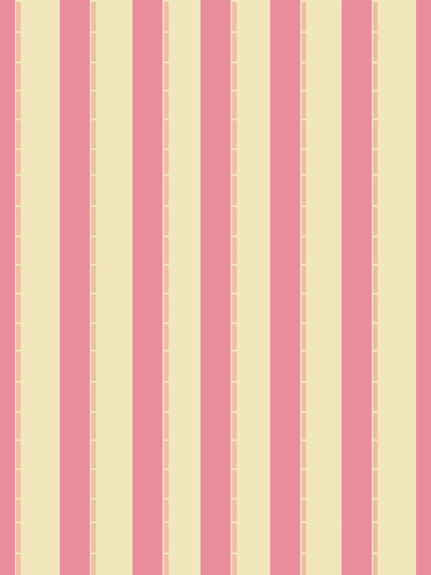 Sweet Stripes Wallpaper in soft pastel pink and white for living room
