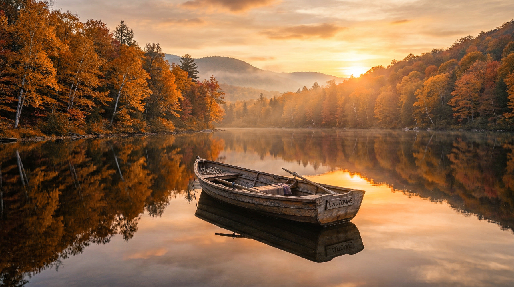 Golden Lake Escape Wall Mural