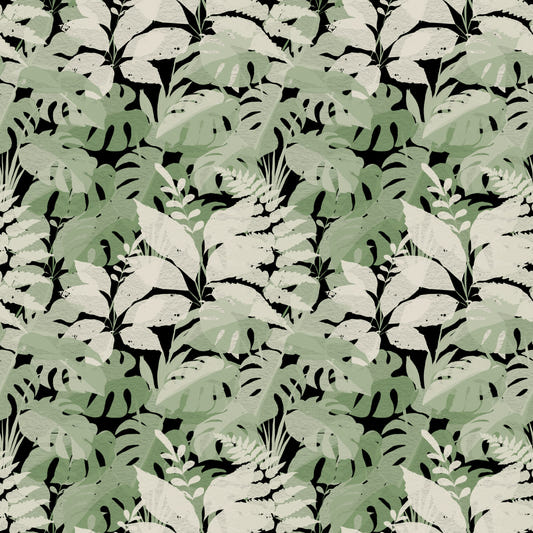 Botanical Noir Canopy Foliage Wallpaper⁠