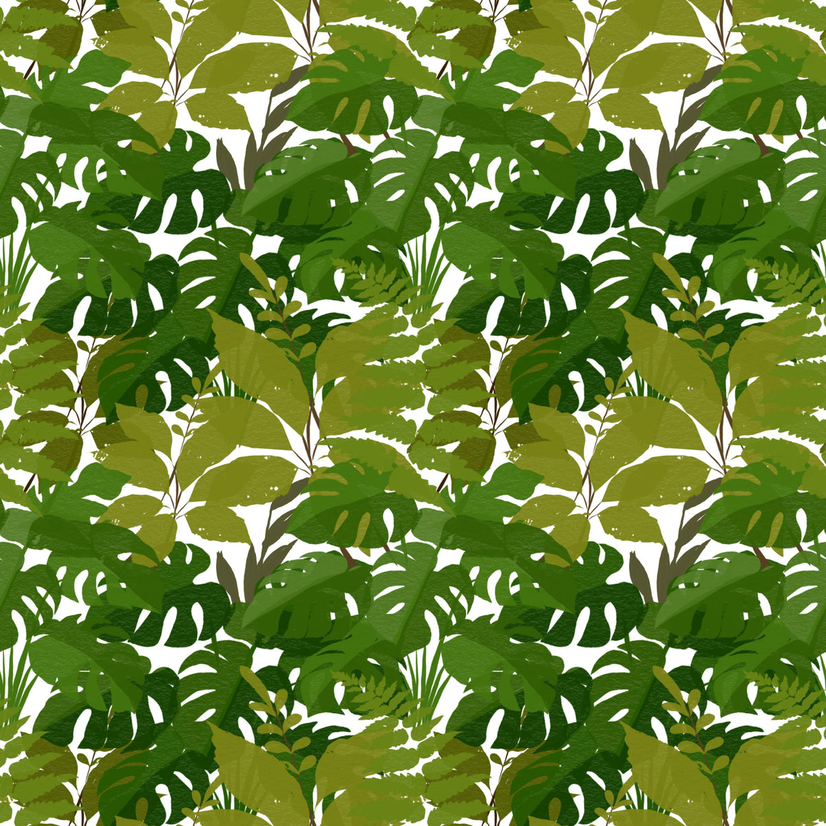 Lush Leaf Canopy Monstera Leaves Wallpaper⁠ in your room