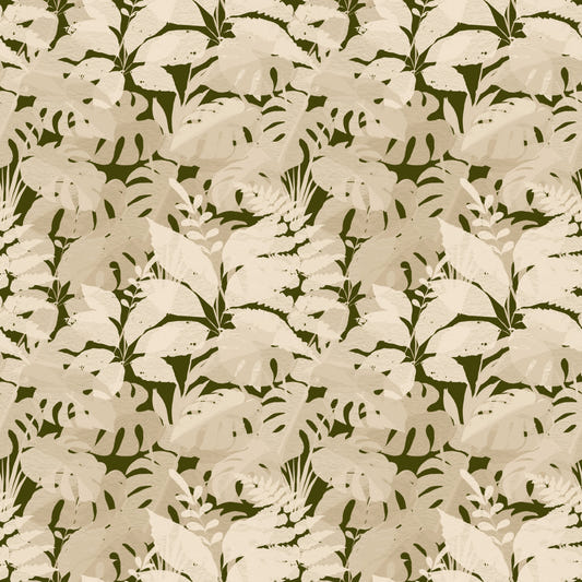 Serene Botanical Rustic Monstera  Wallpaper⁠