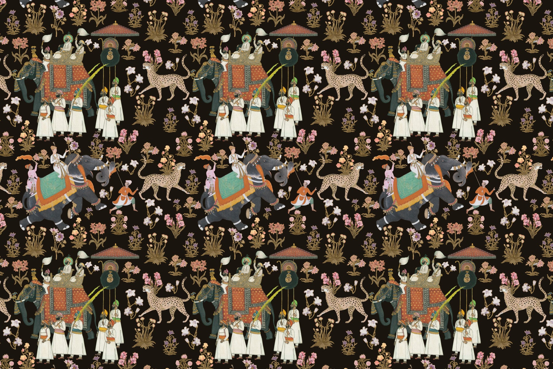 Indian Palace Procession Wall Mural