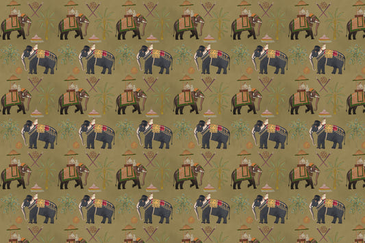 Regal Elephant Journeys Wall Mural