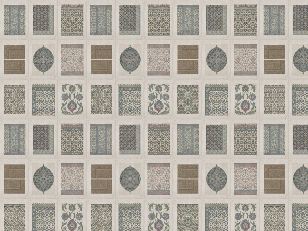 Heritage Pattern Gallery Wall Mural in your room