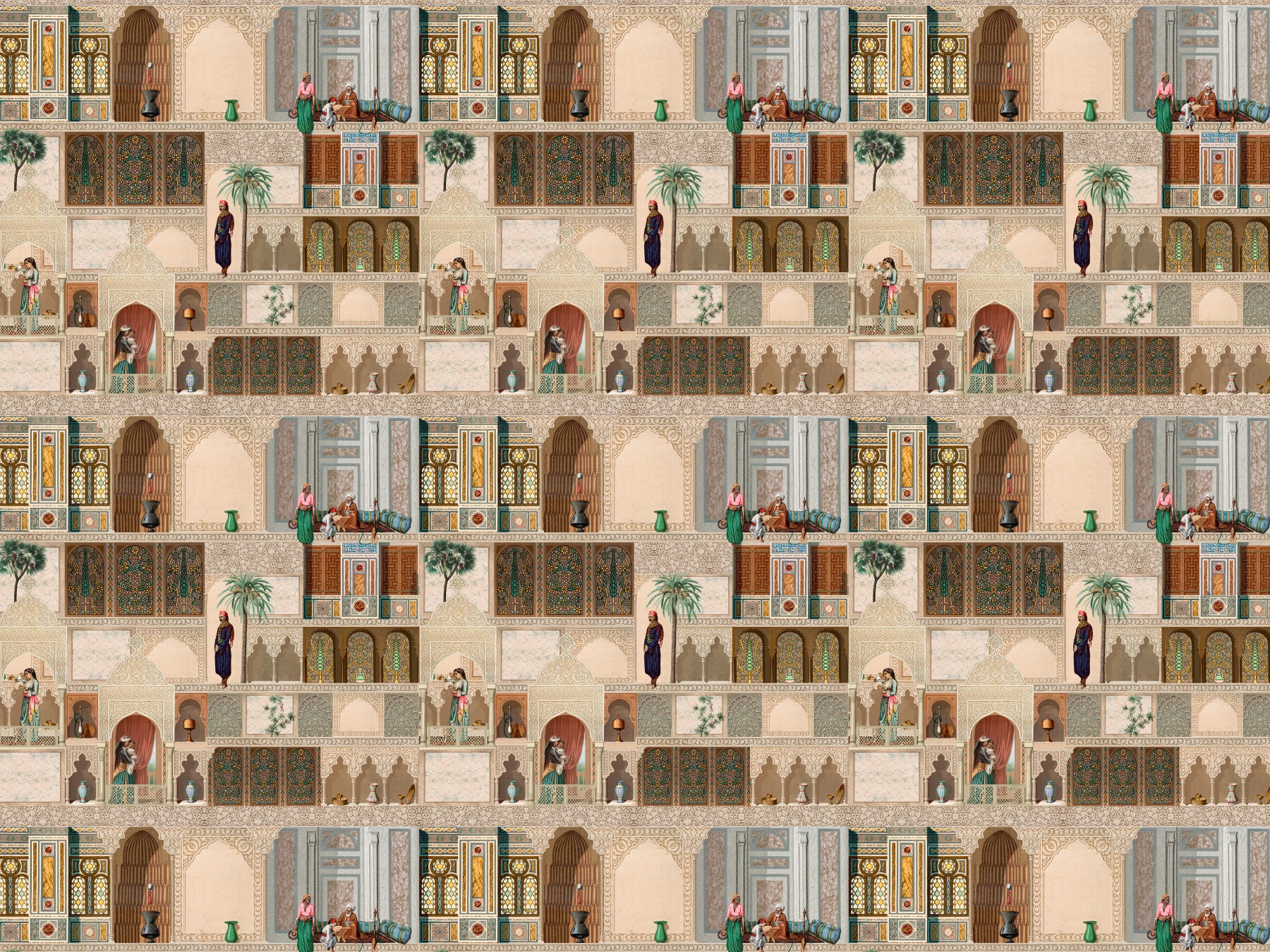 Eastern Palace Panorama Wall Mural
