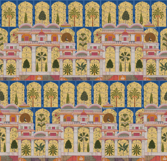 Mughal Palace Garden Wall Mural